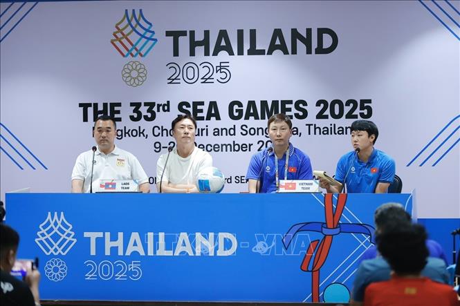 Quang cảnh Họp báo. Ảnh: Minh Quyết - PV TTXVN từ Thái Lan