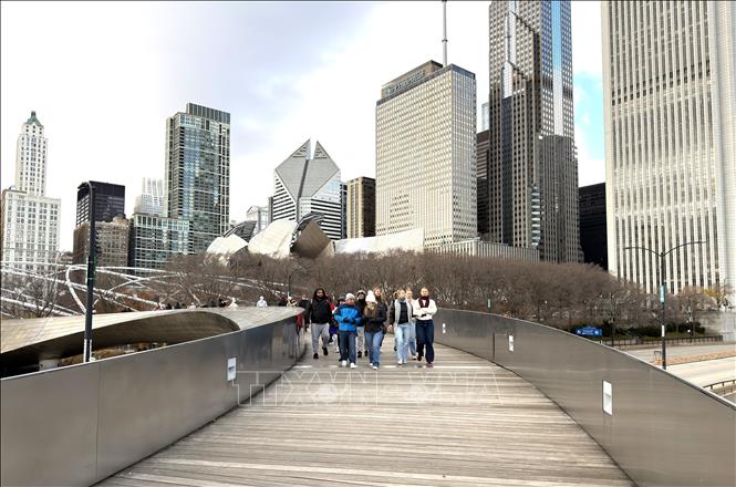 Tại đây, người dân và du khách có thể ngắm Chicago từ trên cao. Ảnh: Ngọc Quang-PV TTXVN tại Mỹ