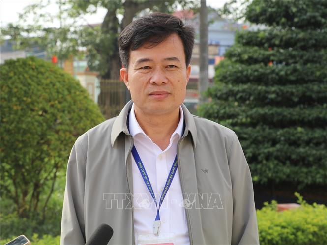 Ông Đoàn Văn Cảnh, Phó Chủ tịch UBND xã Giao Bình, tỉnh Ninh Bình có ý kiến, kiến nghị gửi đến Kỳ họp thứ 10, Quốc hội khóa XV. Ảnh: Thùy Dung - TTXVN