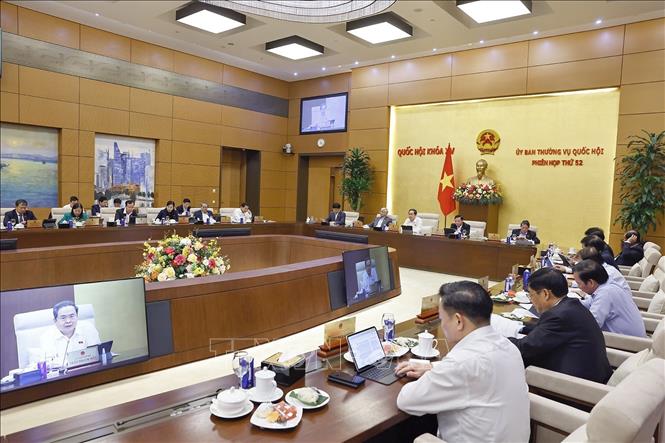 Chủ tịch Quốc hội Trần Thanh Mẫn phát biểu. Ảnh: Doãn Tấn - TTXVN