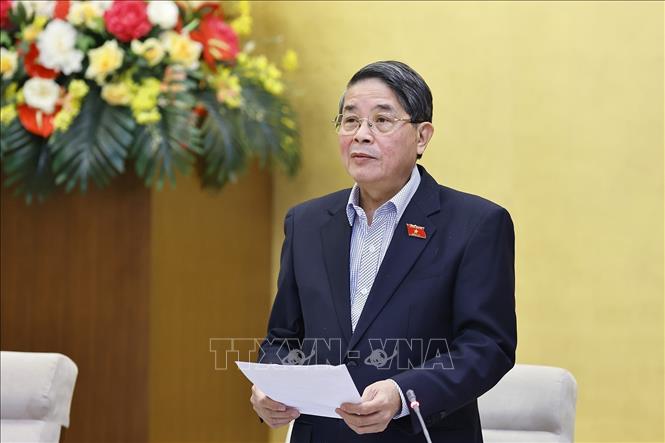 Phó Chủ tịch Quốc hội Nguyễn Đức Hải phát biểu. Ảnh: Doãn Tấn - TTXVN

