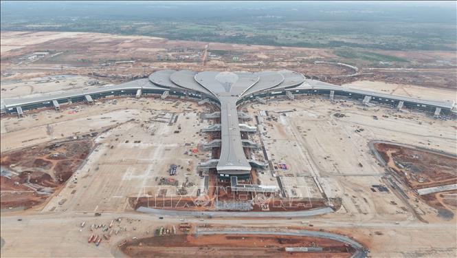 Nhà ga hành khách sân bay Long Thành. Ảnh: Công Phong - TTXVN