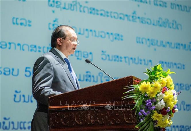 Thứ trưởng Bộ Văn hóa, Thể thao và Du lịch Việt Nam Tạ Quang Đông phát biểu khai mạc chương trình. Ảnh: TTXVN phát