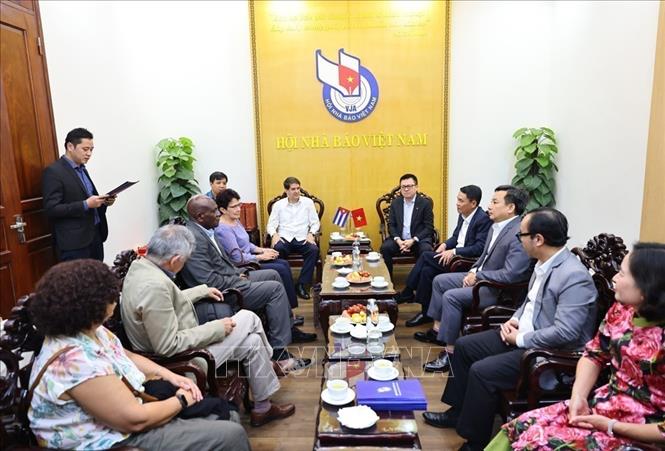 A view of the working session. VNA Photo: Minh Đức