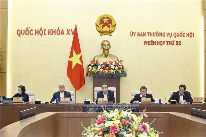 Chủ tịch Quốc hội Trần Thanh Mẫn phát biểu. Ảnh: Doãn Tấn - TTXVN