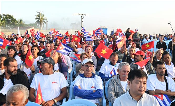 Quang cảnh Lễ kỷ niệm. Ảnh: Việt Hùng-p/v TTXVN tại Cuba.