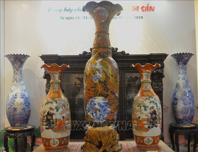 Một góc không gian trưng bày. Ảnh: Nguyễn Hằng - TTXVN