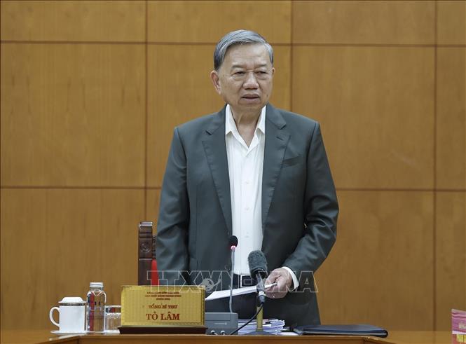 Tổng Bí thư Tô Lâm phát biểu. Ảnh: Thống Nhất – TTXVN