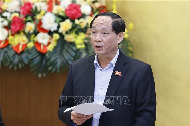 Phó Chủ tịch Quốc hội Trần Quang Phương phát biểu. Ảnh: Doãn Tấn - TTXVN