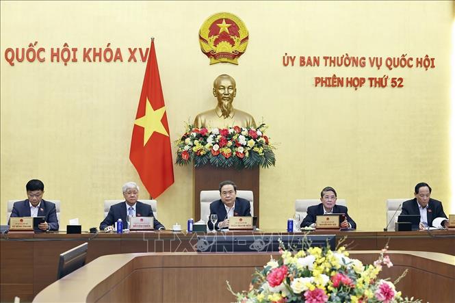 Chủ tịch Quốc hội Trần Thanh Mẫn phát biểu. Ảnh: Doãn Tấn - TTXVN