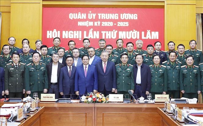 Tổng Bí thư Tô Lâm và các đại biểu. Ảnh: Thống Nhất – TTXVN