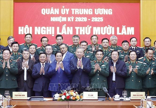 Tổng Bí thư Tô Lâm và các đại biểu. Ảnh: Thống Nhất – TTXVN