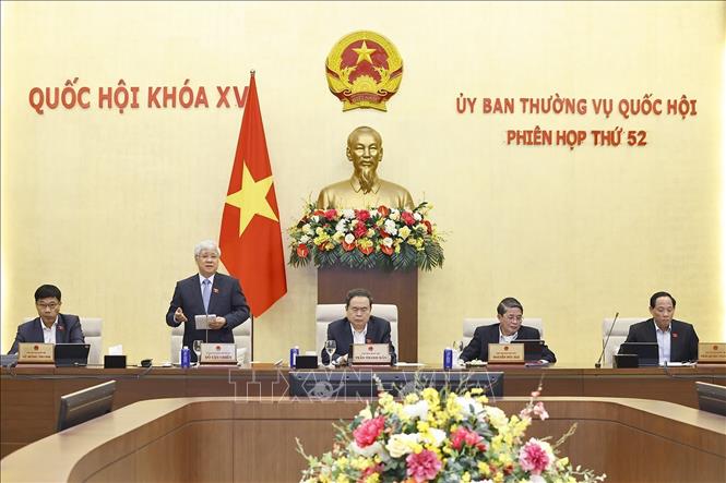 Phó Chủ tịch Thường trực Quốc hội Đỗ Văn Chiến phát biểu. Ảnh: Doãn Tấn - TTXVN