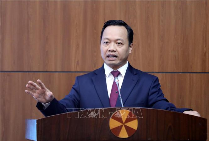 Bí thư Tỉnh ủy Điện Biên Trần Tiến Dũng phát biểu kết luận Hội nghị. Ảnh: Trung Kiên - TTXVN