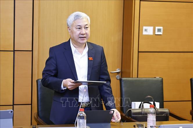 Đại biểu Quốc hội tỉnh Bắc Ninh Trần Văn Lâm phát biểu. Ảnh: Doãn Tấn - TTXVN