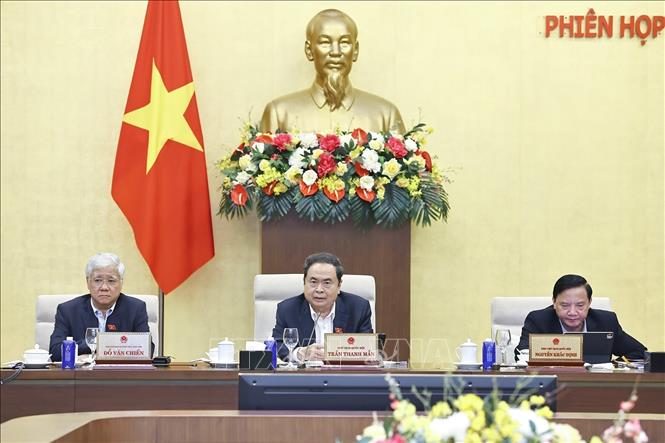 Chủ tịch Quốc hội Trần Thanh Mẫn phát biểu. Ảnh: Doãn Tấn - TTXVN