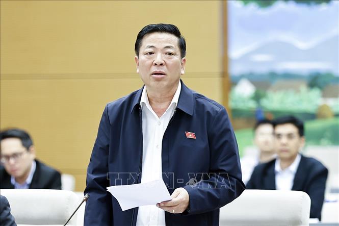 Bộ trưởng Bộ Xây dựng Trần Hồng Minh phát biểu. Ảnh: Doãn Tấn - TTXVN