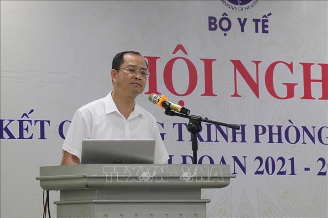 Ông Vũ Ngọc Hương, Cục cảnh sát hình sự Bộ Công an phát biểu tại hội nghị. Ảnh: Thanh Vũ-TTXVN