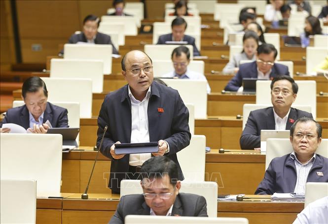 Đại biểu Quốc hội TP. Hồ Chí Minh Đỗ Văn Yên phát biểu. Ảnh: Doãn Tấn - TTXVN