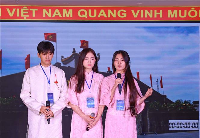 Cuộc thi là dịp để thế hệ trẻ rèn luyện tư duy độc lập, kỹ năng diễn đạt, phản biện xã hội. Ảnh: Thanh Tùng - TTXVN