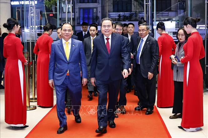 Chủ tịch Quốc hội Trần Thanh Mẫn dự Lễ trao giải VinFuture lần thứ 5 - năm 2025. Ảnh: Doãn Tấn - TTXVN