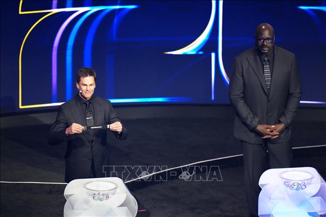 Lá thăm đưa tuyển Đức vào bảng E của World Cup 2026. Ảnh: THX/TTXVN