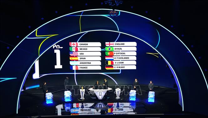 Quang cảnh lễ bốc thăm FIFA World Cup 2026 tại Washington D.C., Mỹ ngày 5/12/2025. Ảnh: THX/TTXVN