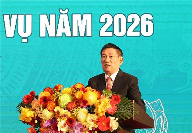 Phó Thủ tướng Hồ Đức Phớc phát biểu chỉ đạo tại hội nghị. Ảnh: Vũ Sinh - TTXVN