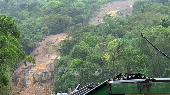 (Tư liệu) Hiện trường vụ lở đất ở huyện Kandy, Sri Lanka. Ảnh: THX/TTXVN