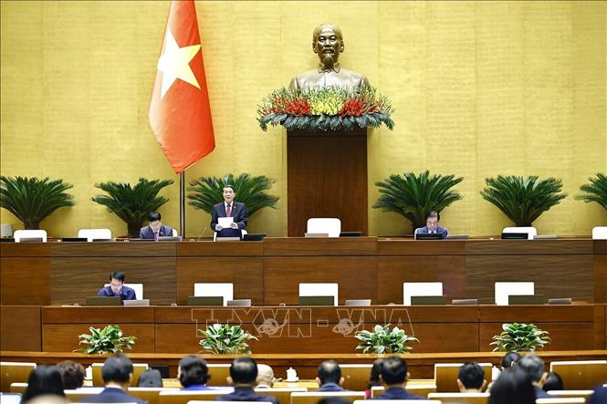 Phó Chủ tịch Quốc hội Nguyễn Đức Hải phát biểu. Ảnh: Doãn Tấn - TTXVN