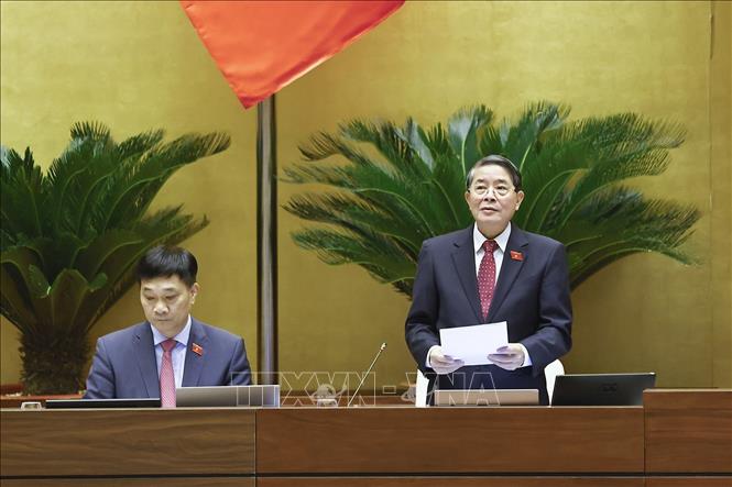 Phó Chủ tịch Quốc hội Nguyễn Đức Hải phát biểu. Ảnh: Doãn Tấn - TTXVN