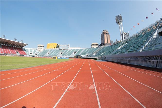 Đường chạy đạt tiêu chuẩn quốc tế đã sẵn sàng phục vụ các VĐV tranh tài tại SEA Games 33. Ảnh: Minh Quyết - PV TTXVN tại Thái Lan