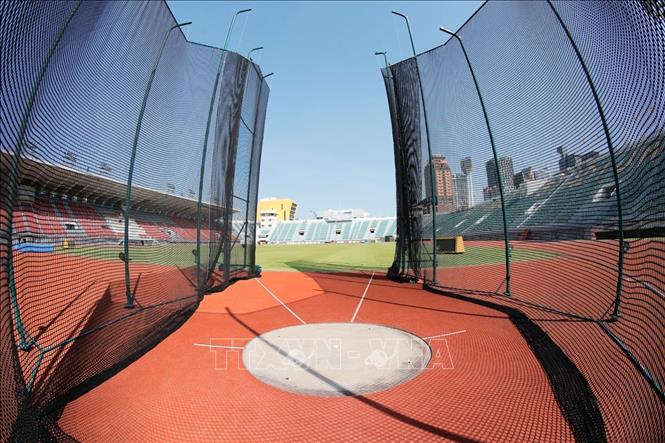 Các hố cát, khu vực thi đấu môn ném đĩa và nhảy sào. Ảnh: Minh Quyết - PV TTXVN tại Thái Lan