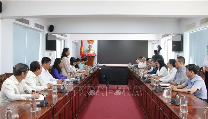 Quang cảnh buổi làm việc. Ảnh: Nguyễn Hằng - TTXVN