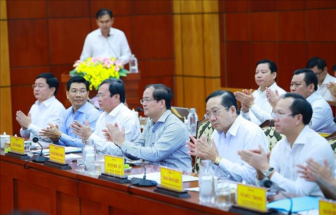 Ban Thường vụ Tỉnh uỷ Tây Ninh. Ảnh: Dương Giang-TTXVN
