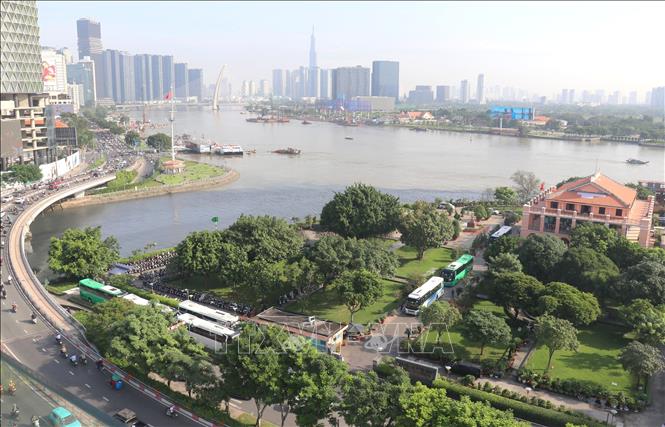 Bảo tàng Hồ Chí Minh, chi nhánh TP. Hồ Chí Minh, sẽ được kết nối với công viên, quảng trường kết hợp mở rộng đường Nguyễn Tất Thành và phát triển các dịch vụ công cộng. Ảnh: Thanh Vũ-TTXVN
