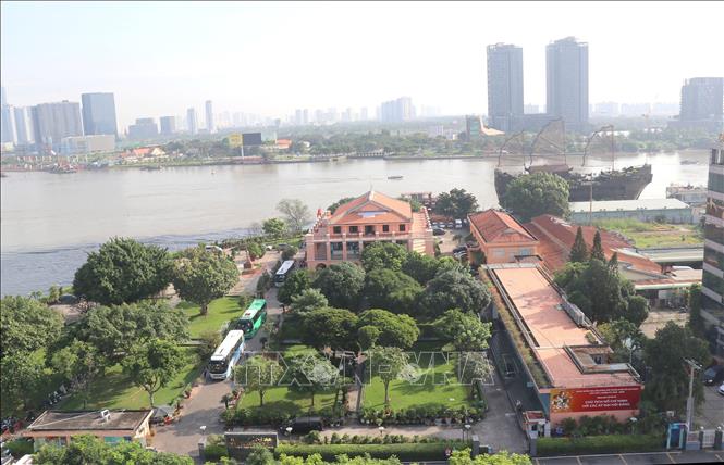 Bảo tàng Hồ Chí Minh, chi nhánh TP. Hồ Chí Minh sẽ được mở rộng kết nối với công viên, quảng trường kết hợp mở rộng đường Nguyễn Tất Thành và phát triển các dịch vụ công cộng. Ảnh: Thanh Vũ-TTXVN
