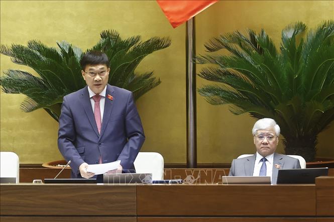 Phó Chủ tịch Quốc hội Vũ Hồng Thanh phát biểu. Ảnh: Doãn Tấn - TTXVN