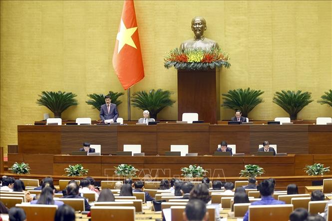 Phó Chủ tịch Quốc hội Vũ Hồng Thanh phát biểu. Ảnh: Doãn Tấn - TTXVN