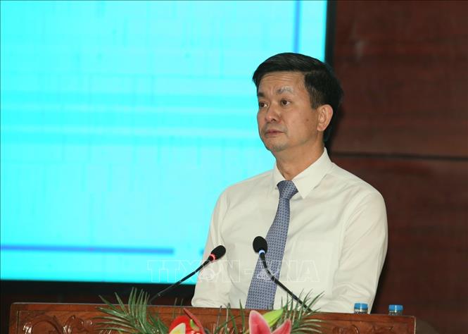 Ông Lê Quang Tùng, Bí thư Thành ủy Cần Thơ, phát biểu tại Hội nghị. Ảnh: Duy Khương - TTXVN
