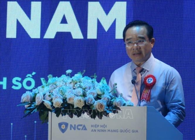 Ông Nguyễn Văn Được, Chủ tịch UBND TP Hồ Chí Minh tham dự và phát biểu tại lễ ra mắt. Ảnh: Hứa Chung-TTXVN