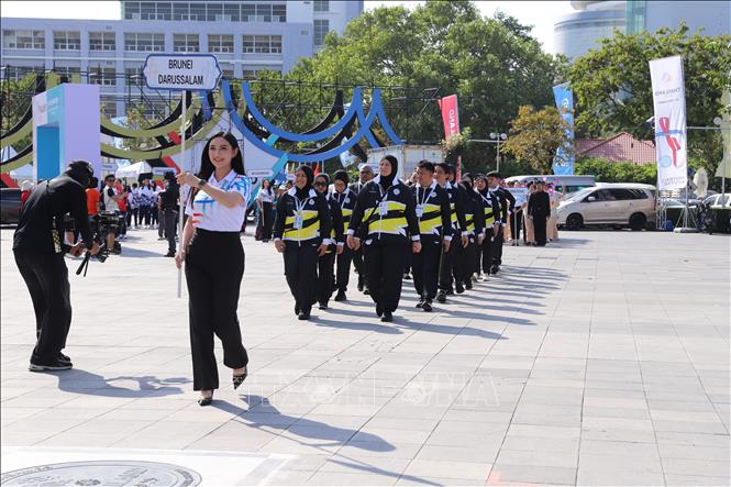 Đoàn thể thao Brunei. Ảnh: Đỗ Sinh - PV TTXVN tại Thái Lan