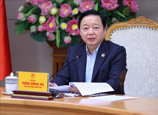 Phó Thủ tướng Trần Hồng Hà phát biểu chỉ đạo. Ảnh: Văn Điệp – TTXVN