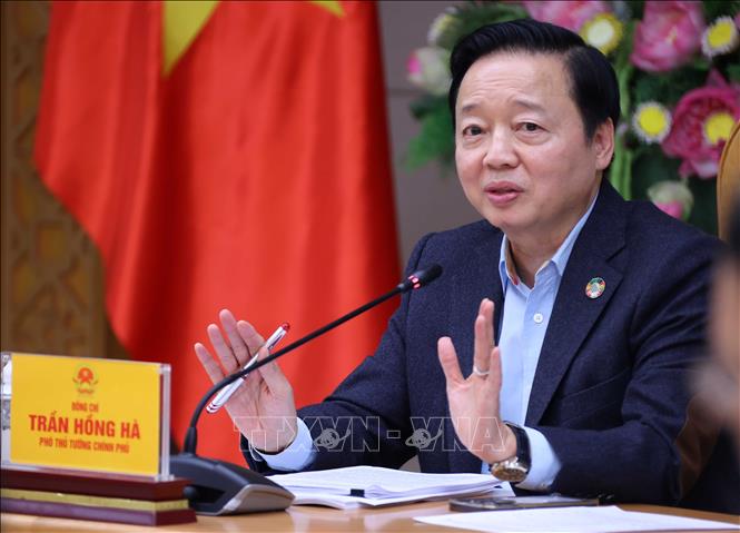 Phó Thủ tướng Trần Hồng Hà phát biểu chỉ đạo. Ảnh: Văn Điệp – TTXVN