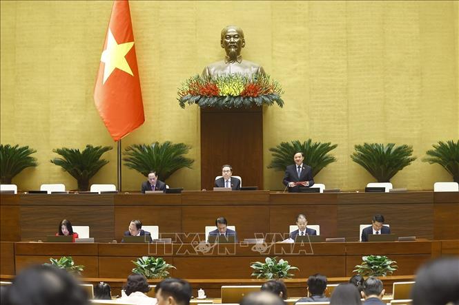 Phó Chủ tịch Quốc hội Nguyễn Khắc Định phát biểu. Ảnh: Doãn Tấn - TTXVN