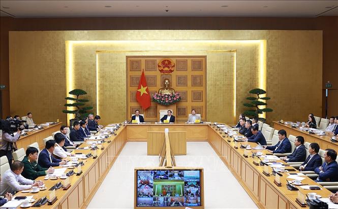 Phiên họp thứ 22 của Ban Chỉ đạo Nhà nước các công trình, dự án quan trọng quốc gia, trọng điểm ngành giao thông vận tải. Ảnh: Dương Giang-TTXVN
