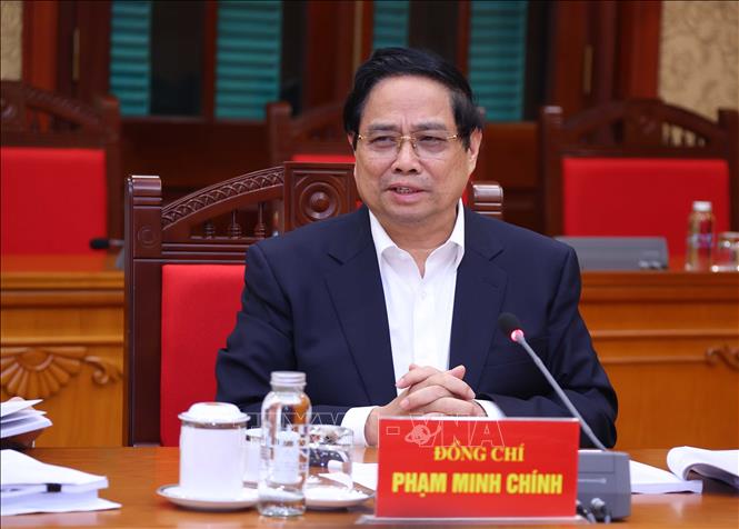 Thủ tướng Phạm Minh Chính phát biểu. Ảnh: Văn Điệp – TTXVN