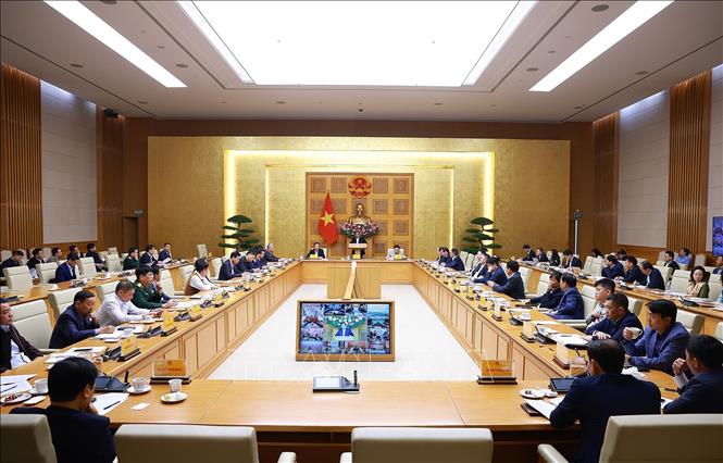 Phiên họp thứ 22 của Ban Chỉ đạo Nhà nước các công trình, dự án quan trọng quốc gia, trọng điểm ngành giao thông vận tải. Ảnh: Dương Giang-TTXVN
