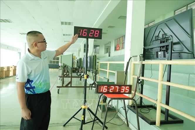 Các thiết bị đảm bảo tiêu chuẩn thi đấu và đáp ứng được yêu cầu kĩ thuật về chuyên môn. Ảnh: Minh Quyết - PV TTXVN tại Thái Lan