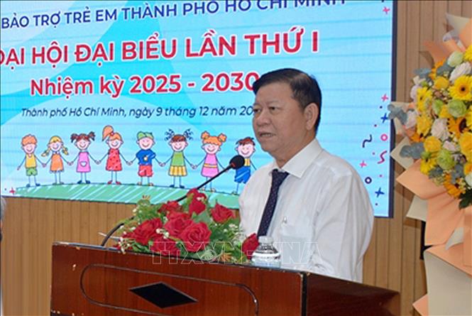 Ông Nguyễn Tăng Minh, Phó Giám đốc Sở Y tế Thành phố Hồ Chí Minh phát biểu tại đại hội. Ảnh: Thanh Vũ - TTXVN
